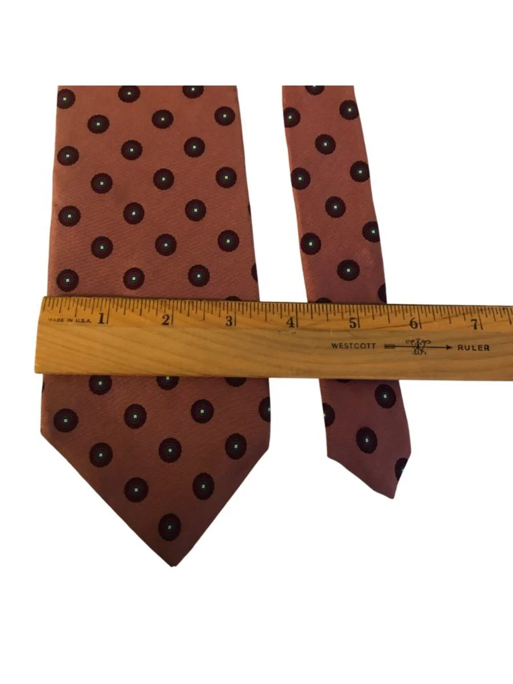 Giacomo Silk Tie Extra Long Pink Patterned Italy Accessory Office Formal Gift